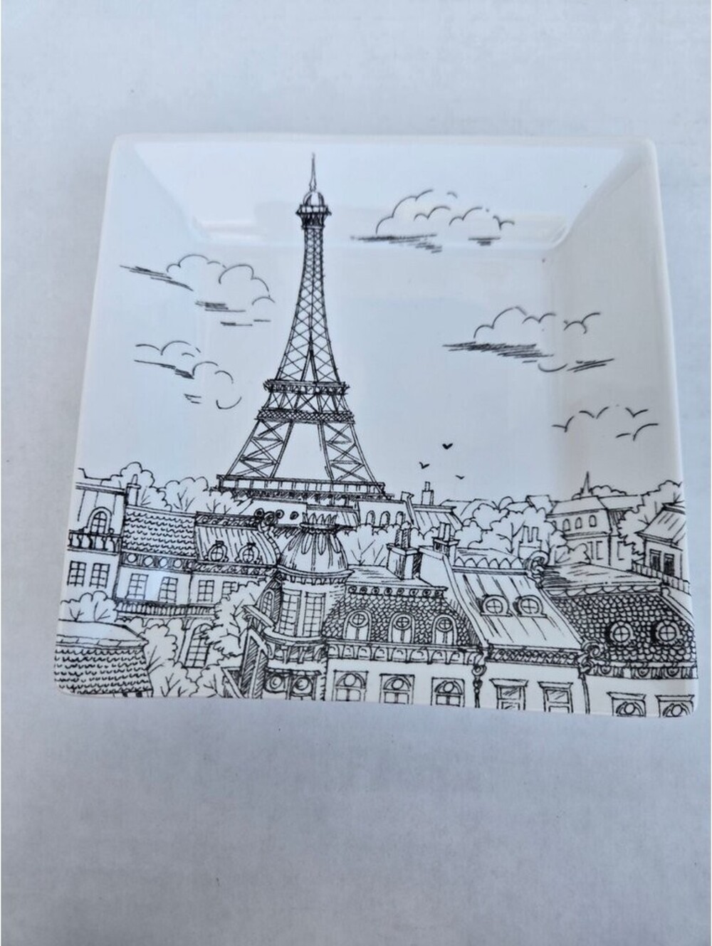 222 Fifth PTS International Eiffel Tower Square Dish Paris